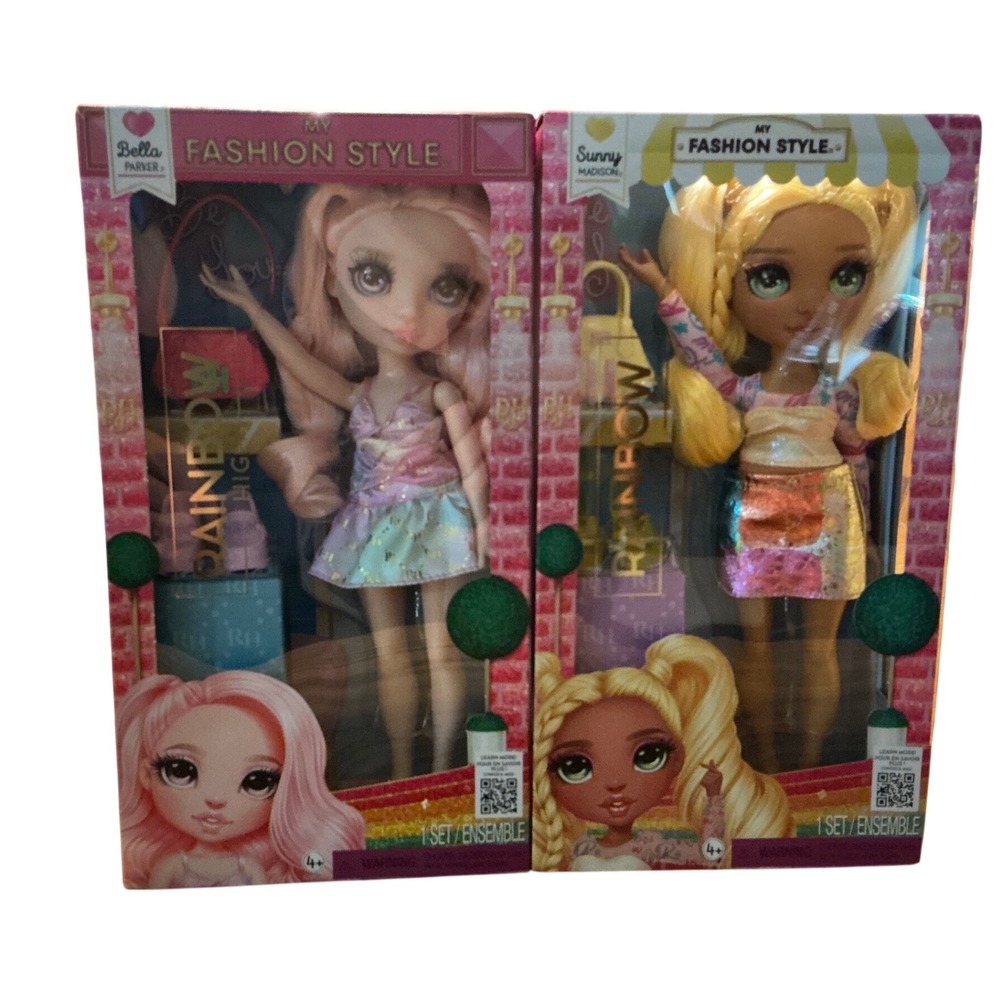 Rainbow High My Fashion Style Doll Bella Parker & Sunny Madison‎ 2 Doll Set